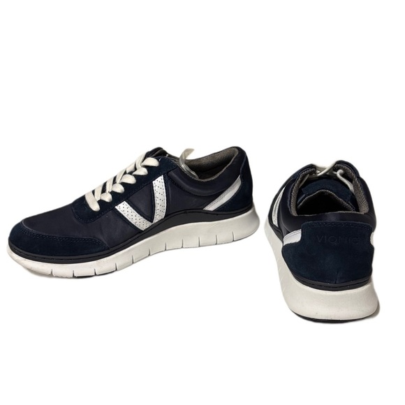 Vionic Women's Navy and White Sneakers - Picture 6 of 10